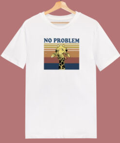 No Problem Funny Giraffe Vintage 80s T Shirt Style