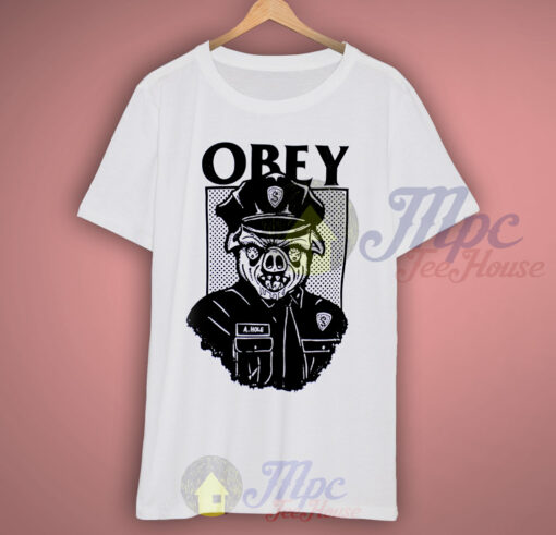 Obey Pig Cops T Shirt