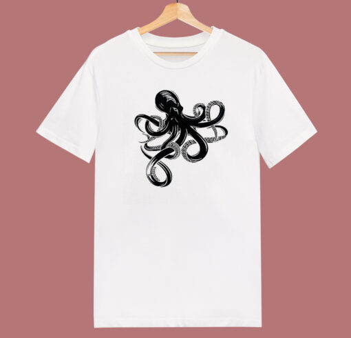 Octopus Cruise Ship Graphic T Shirt Style