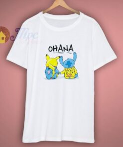 Ohana Pikachu Stitch Shirt 1 Ohana Pikachu Stitch Shirt 3