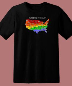 National Forecast Map Gay T Shirt Style