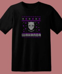 New Black Panther Wakanda Christmas 80s T Shirt