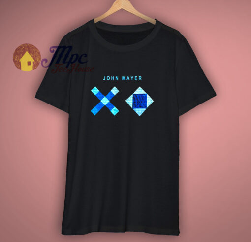 New John Mayer XO Music Logo Famous Singer Black T Shirt