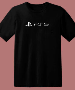 New Logo Playstation 5 80s T Shirt