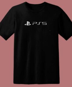 New Logo Playstation 5 80s T Shirt