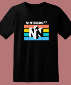 Nintendo 64 Classic Striped T Shirt Style