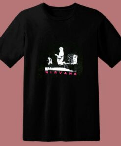 Nirvana Pink Logo Live Stage Pic 80s T Shirt