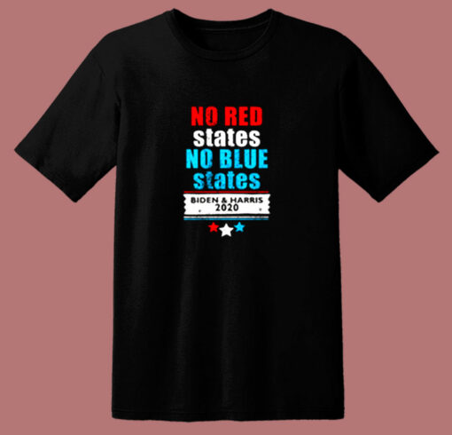 No Red States No Blue States Biden Harris 80s T Shirt