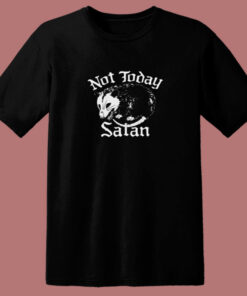 Not Today Satan Possum 80s T Shirt Not Today Satan Possum 80s T Shirt