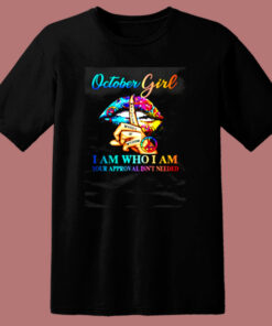 October Girl Hippie Lips Whisper 80s T Shirt October Girl Hippie Lips Whisper 80s T Shirt