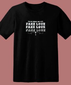 Official Bts Fake Love Album 80s T Shirt Official Bts Fake Love Album 80s T Shirt
