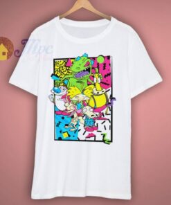 Old School Nickelodeon Cartoons T Shirt 2 Old School Nickelodeon Cartoons T Shirt 3