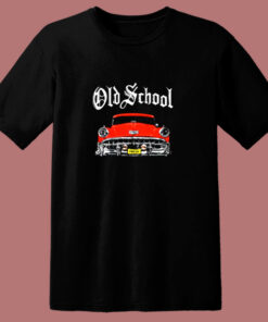 Old School Red Car 80s T Shirt 1