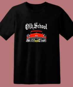 Old School Red Car 80s T Shirt 1 Old School Red Car 80s T Shirt 2