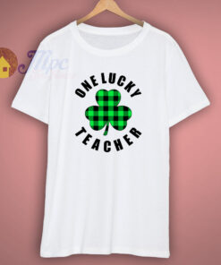 One Lucky Teacher Gift T Shirt
