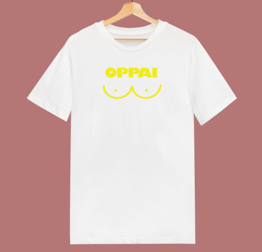 Oppai Graphic Lines 80s T Shirt