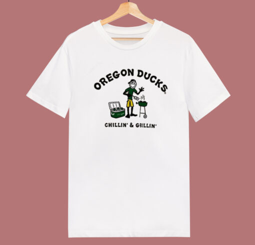 Oregon Ducks Chillin And Grillin T Shirt Style
