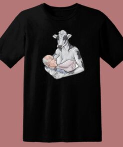 PETA Drinking Cows Milk T Shirt Style