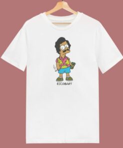 Pablo Escobart Simpsons T Shirt Style On Sale
