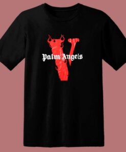Palm Angels X Vlone Tee Flames 80s T Shirt 1 Palm Angels X Vlone Tee Flames 80s T Shirt 2