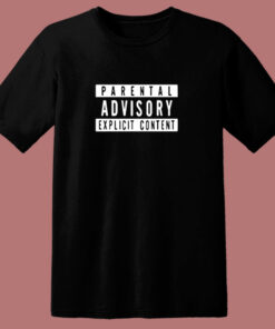 Parental Advisory Explicit Content 80s T Shirt