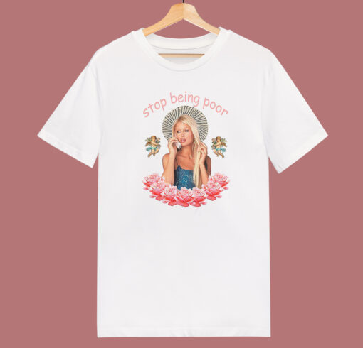 Paris Hilton Phone Stop Being Poor T Shirt Style