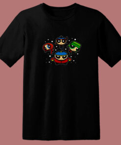 Park Boys South Park X The Powerpuff Girls 80s T Shirt