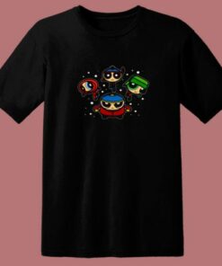 Park Boys South Park X The Powerpuff Girls 80s T Shirt