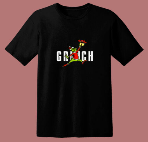 Parody Jumpman The Grinch Stole Christmas 80s T Shirt