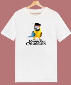 Parrots Of The Caribbean Pirates Halloween Costume 80s T Shirt