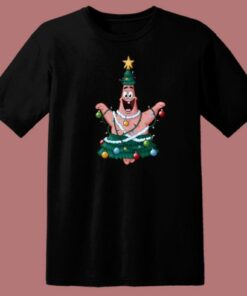 Patrick Star Be A Christmas Tree 80s T Shirt