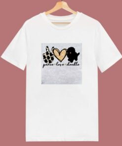 Peace Love Doodle 80s T Shirt