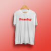 Peachy White Tee
