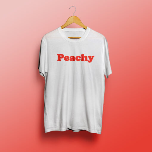 Peachy White Tee