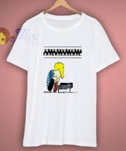 Peanuts Music Piano Cartoon Funny Schroder T Shirt 3
