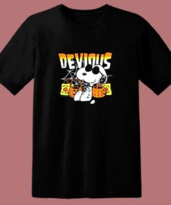 Peanuts Snoopy Devious Halloween 80s T Shirt