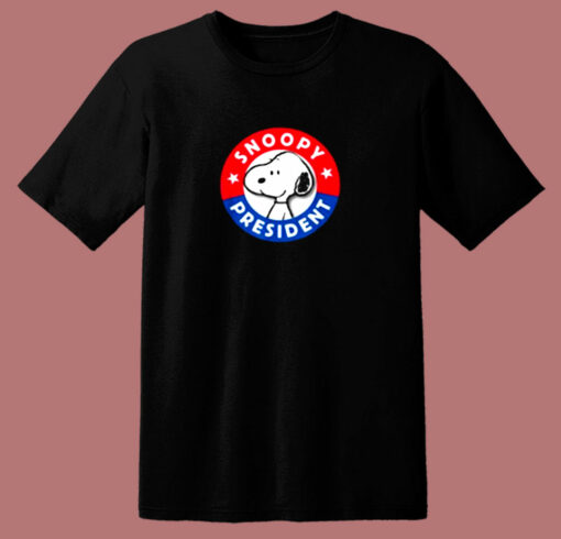 Peanuts Snoopy For President 80s T Shirt