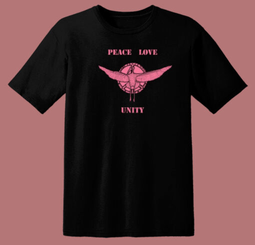 Pelican Peace Love Unity 80s T Shirt Style