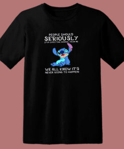 People Should Not Expecting Normal From Me Stitch 80s T Shirt
