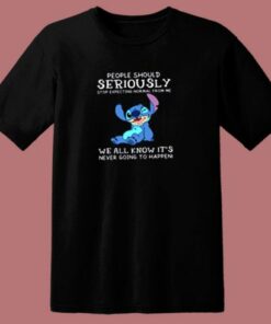 People Should Not Expecting Normal From Me Stitch 80s T Shirt