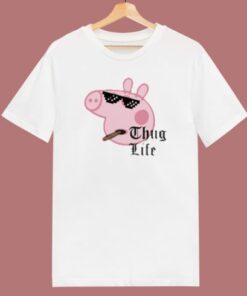 Peppa Pig Thug Life T Shirt Style