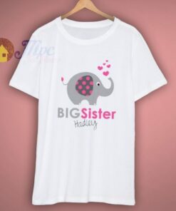 Personalized Elephant Big Sister T Shirt 2 Personalized Elephant Big Sister T Shirt 3