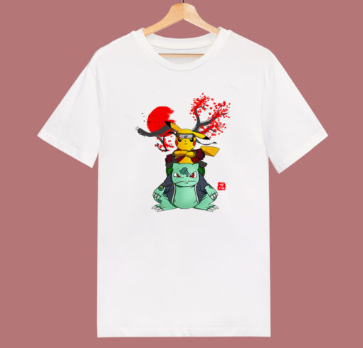 Pikachu And Bulbasaur Mashup Naruto T Shirt Style