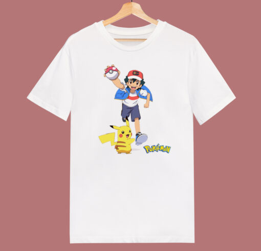 Pikachu and Ash Ketchum T Shirt Style