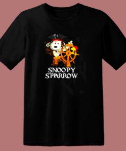Pirates Of The Caribbean Captain Snoopy Sparrow 80s T Shirt 1