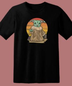 Pit Bull Baby Yoda 80s T Shirt Style