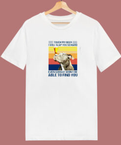 Pitbull Touch My Beer 80s T Shirt