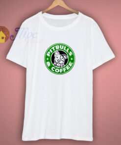 Pitbulls and Coffee Funny Saying T-Shirt