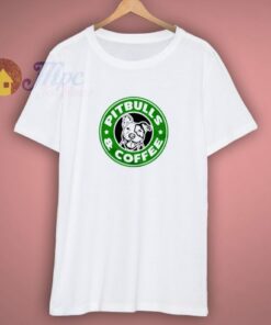 Pitbulls and Coffee Funny Saying T-Shirt