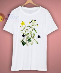Plant Graphic Wild Flower T Shirt
